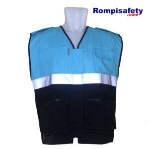 Jual Rompi Safety Drill Biru Hitam