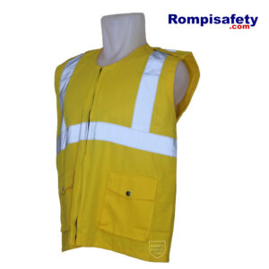 Jual Rompi Safety Drill Kuning Dua Kantong-2