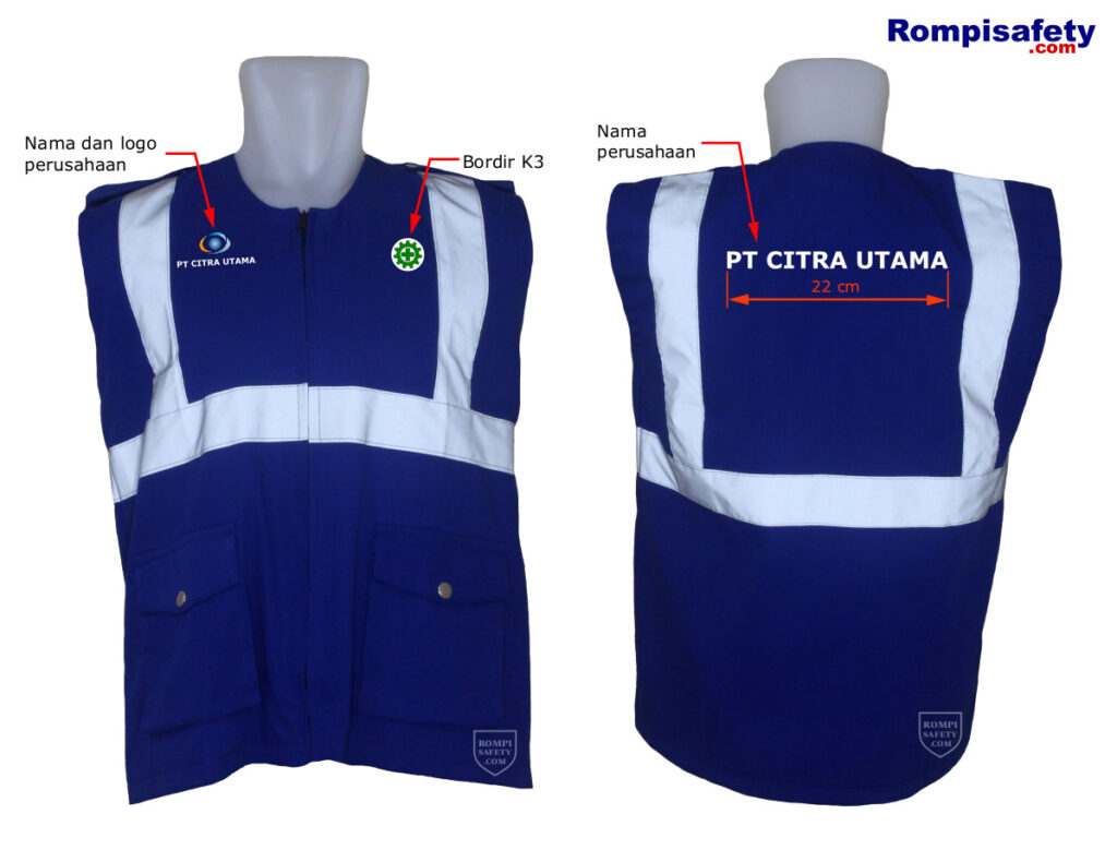 Jasa Bordir Rompi Kerja Drill-2