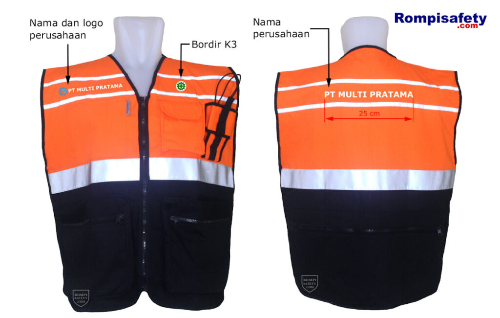 Jasa Bordir Safety Vest Drill 3M-2